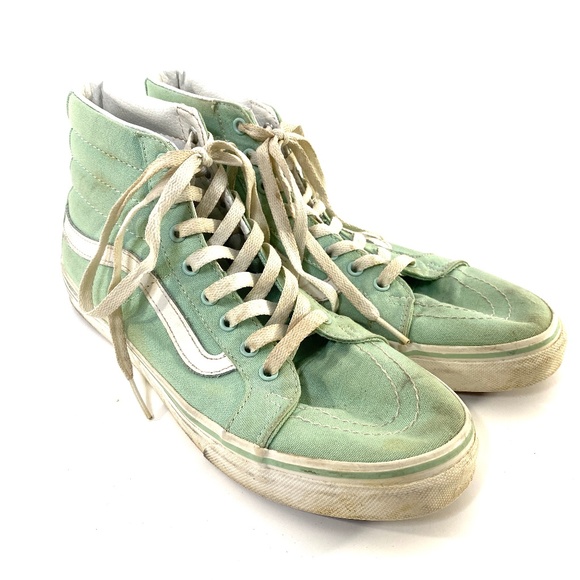mint high top vans